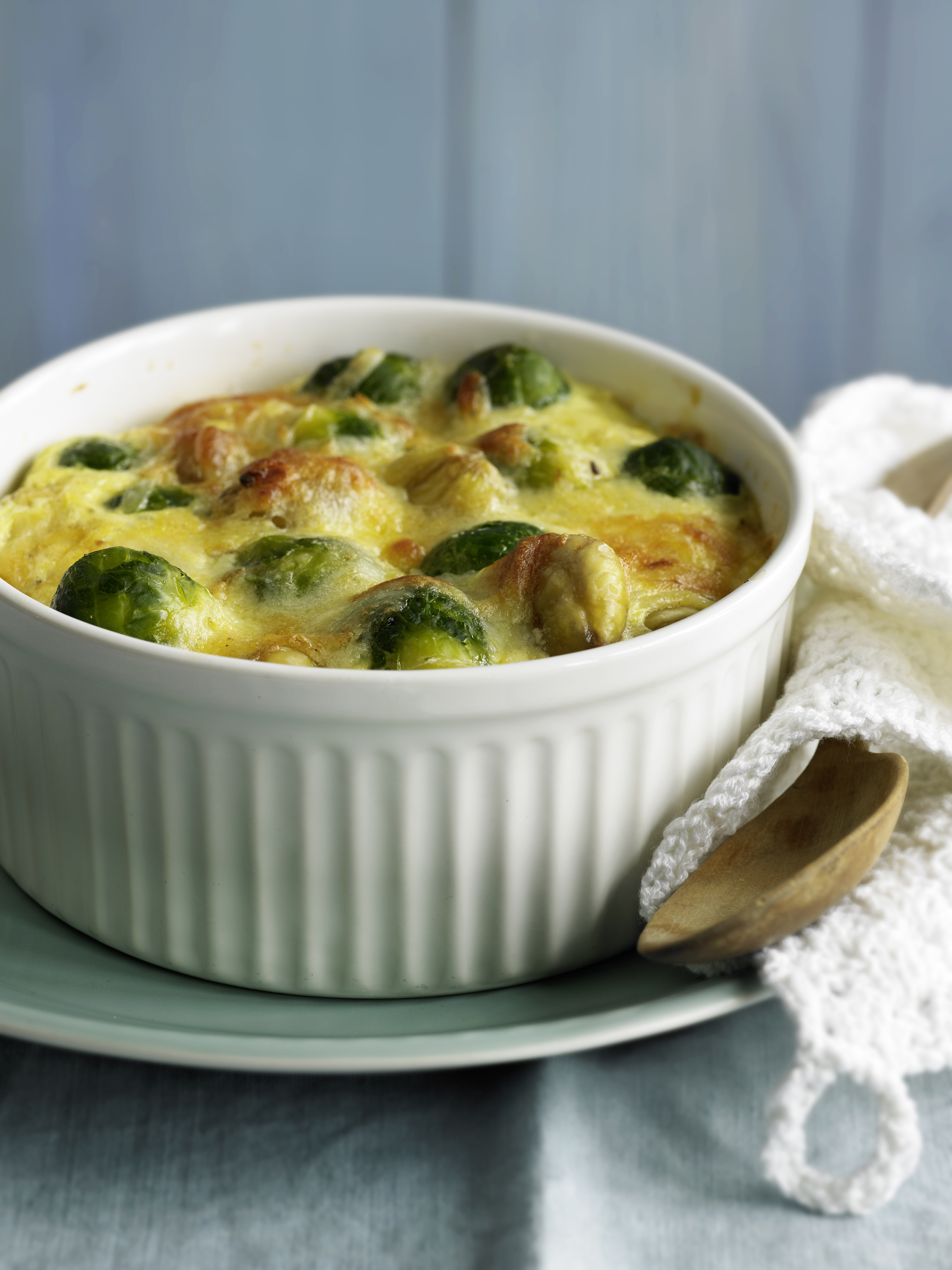 Rosenkohl Marroni Gratin