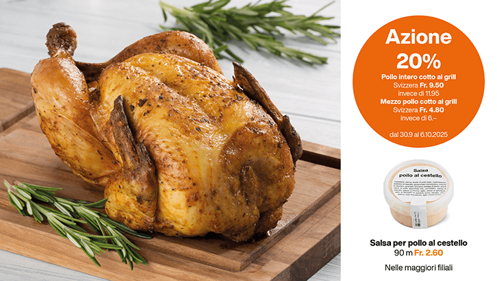 sett40 Un grande classico Pollo intero cotto al grill Mezzo pollo cotto al grill Salsa per pollo al cestello