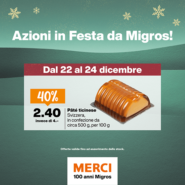 11 landing Dal 22 al 24 dicembre Pate ticinese