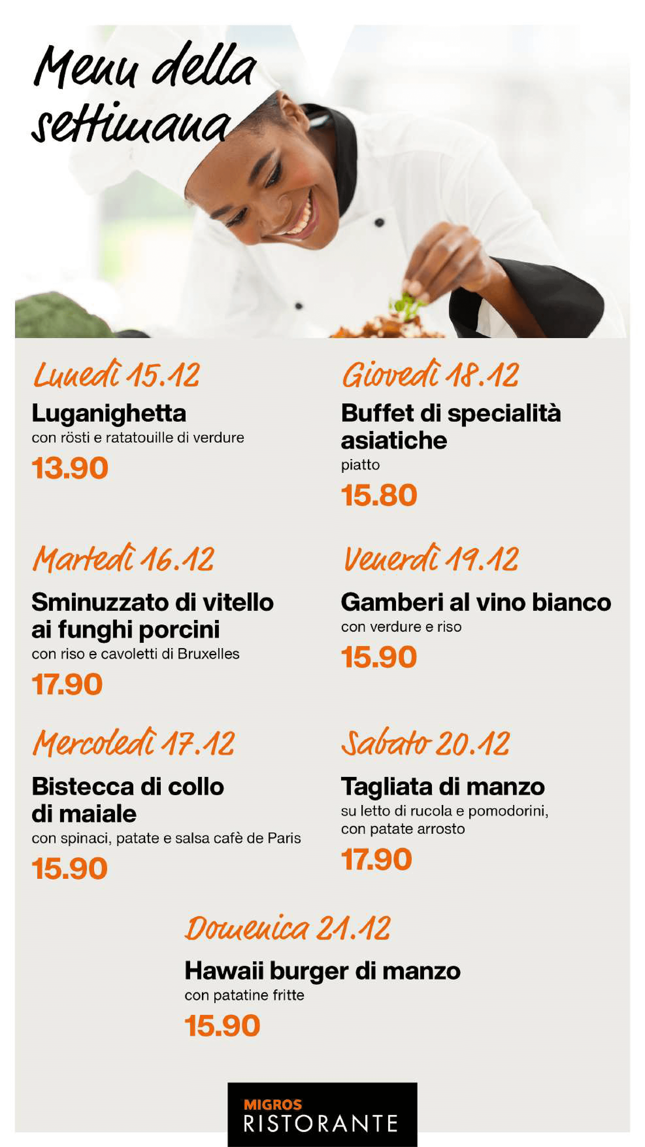 menu settimana 51