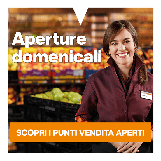 banner Aperture straordinarie domenicali dal 01 03 2026 al 25 10 2026