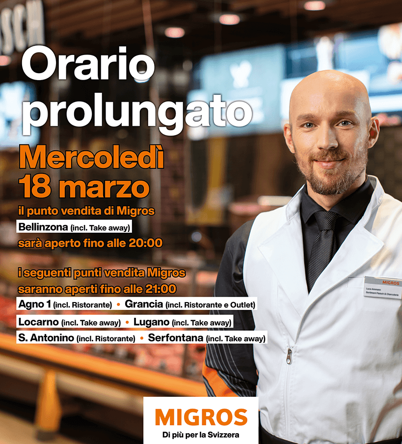 img landing Orario prolungato mercoledi 18 03 2026