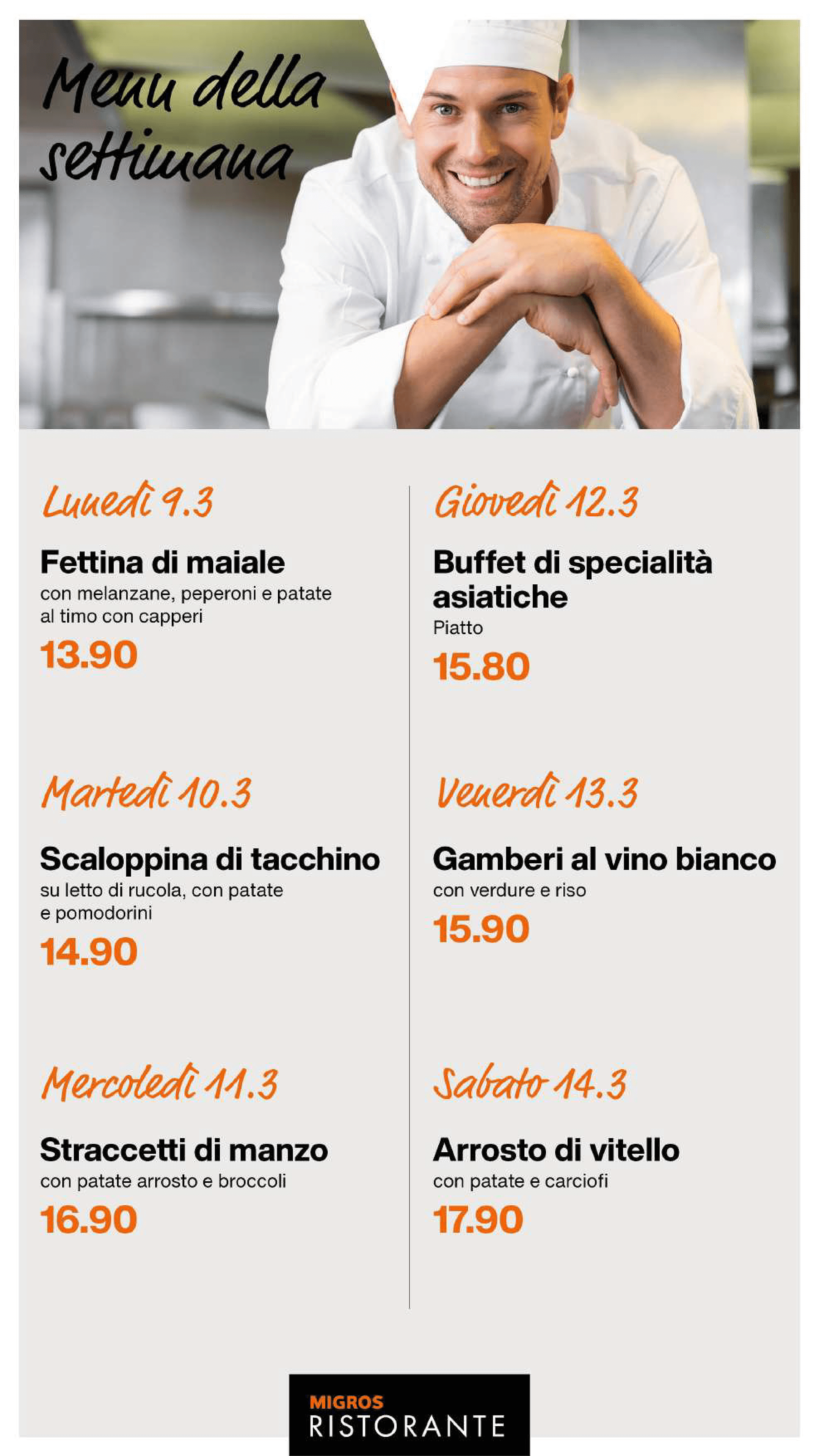 menu settimana 11