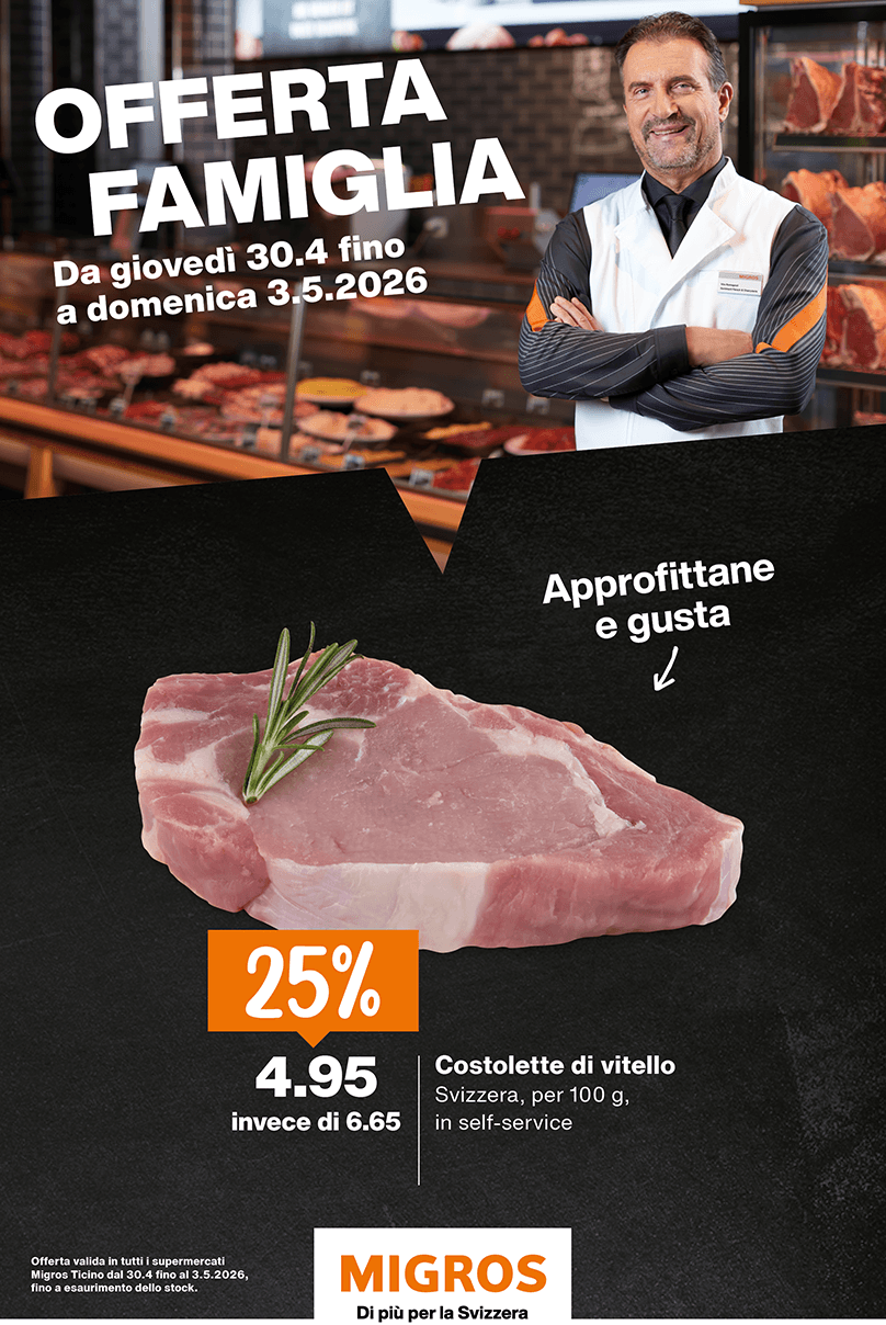 migros ticino offerte famiglia 26 sett 18 Costolette di vitello