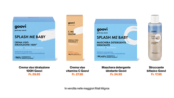 img sett21 Goovi Crema viso idratazione 100H Crema viso vitamina C Maschera detergente idratante Struccante bifasico