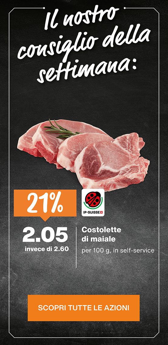 Migros Ticino azioni 2026 sett 21 Costolette di maiale