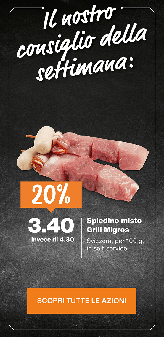 migros ticino azioni 2026 sett 25 Spiedino misto Grill Migros