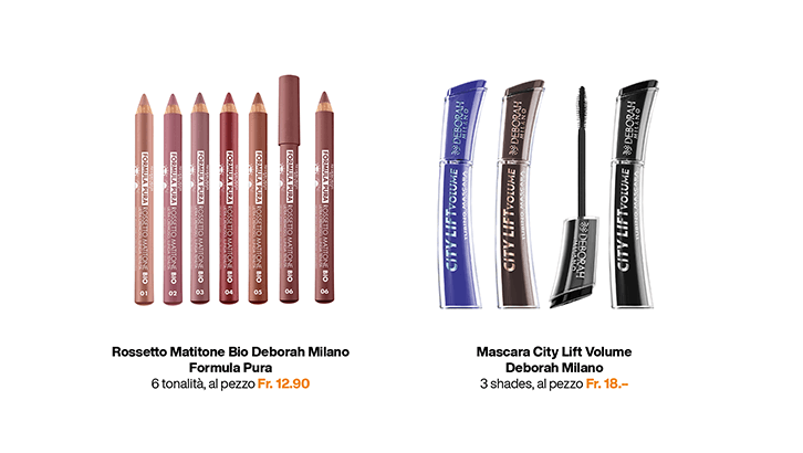img sett32 Rossetto Matitone Bio Deborah Milano Formula Pura Mascara City Lift Volume Deborah Milano img sett32 Rossetto Matitone Bio Deborah Milano Formula Pura Mascara City Lift Volume Deborah Milano