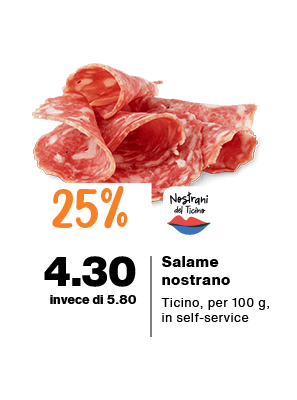 migros ticino azioni 2026 sett 28 Salame nostrano