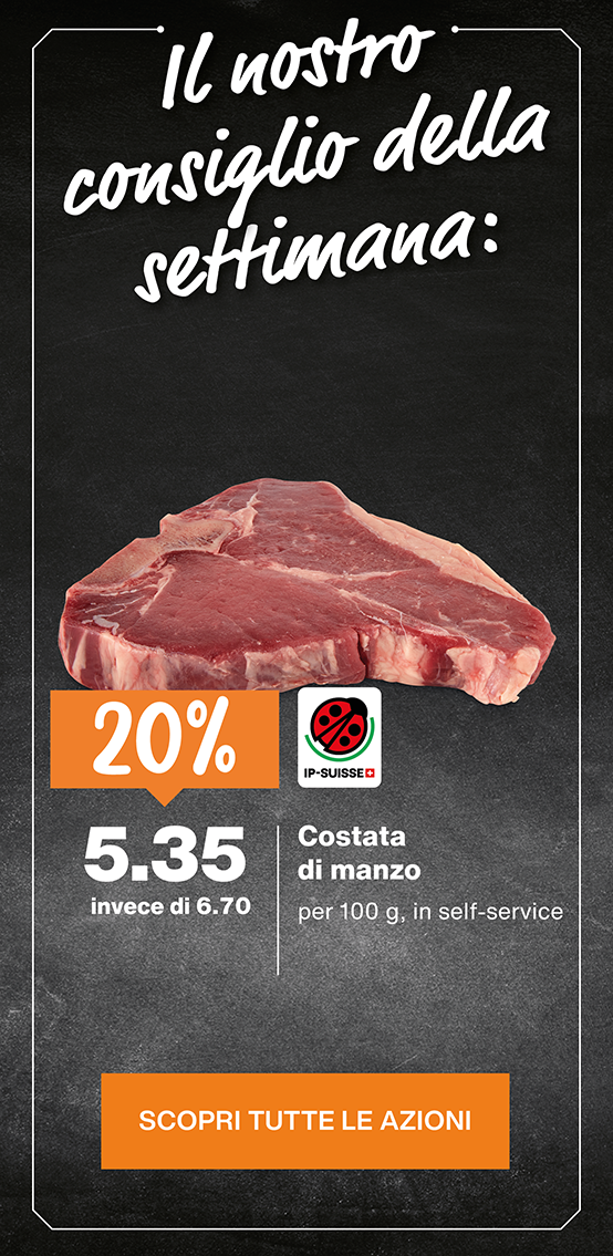 migros ticino azioni 2026 sett 30 Costata di manzo