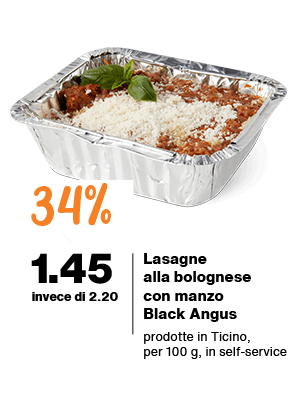 migros ticino azioni 2026 sett 35 Lasagne alla bolognese con manzo Black Angus migros ticino azioni 2026 sett 35 Lasagne alla bolognese con manzo Black Angus
