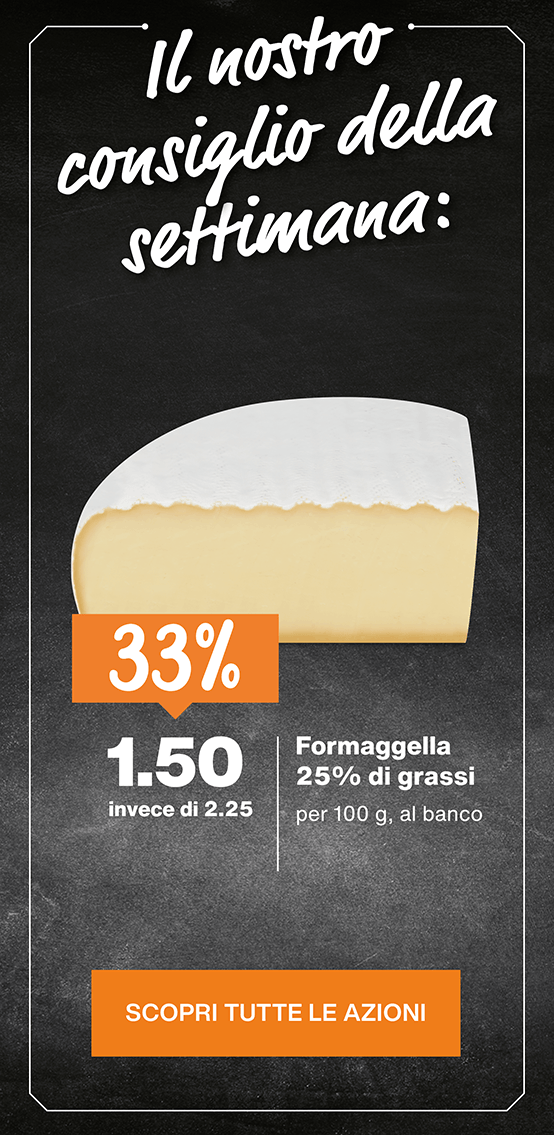 migros ticino azioni 2026 sett 36 Formaggella 25per cento di grassi